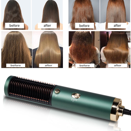 Multifunctional Hot Air Comb Straightening Hair Dryer Curler Straight Hair 3 In 1 Hair Dryer Brush Styling Tool