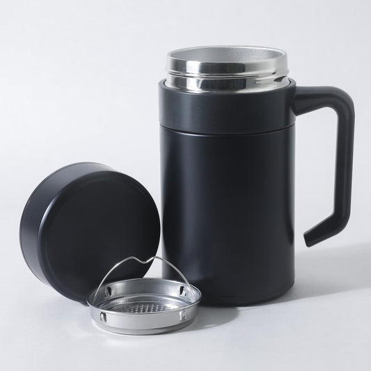 Office Tea Coffee Mug with Filter 304 Stainless Steel 400ml