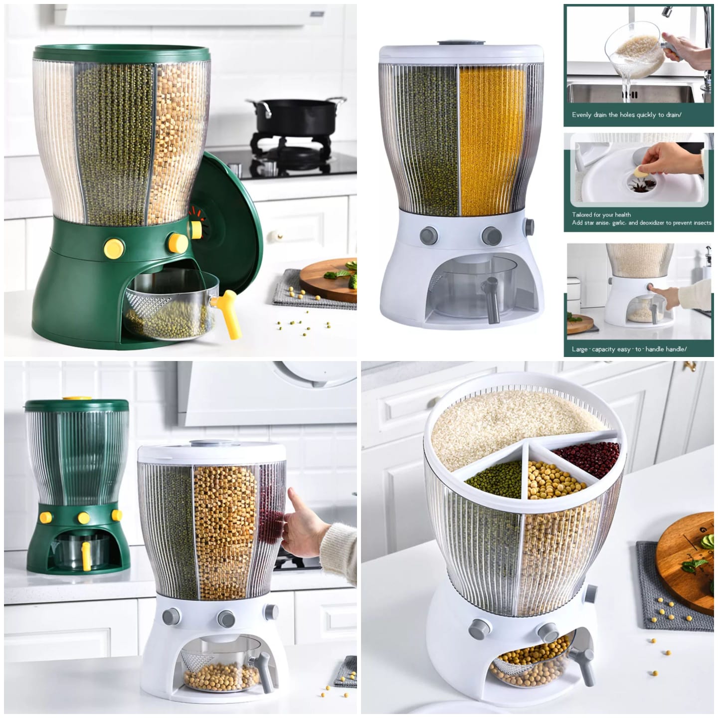 4 portion Rotating Cereal Dispenser