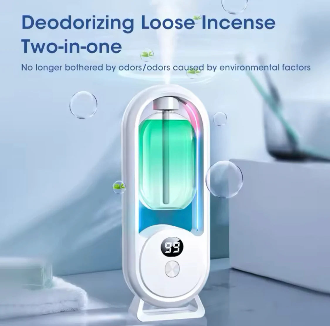 5-Mode Aroma Diffuser, Rechargeable Living Room Air Freshener, Wall Mounted Aroma Diffuser