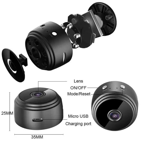 Mini Smart Camera, Network Monitor Security IR Camera, Home Security Wireless Camera, Hidden