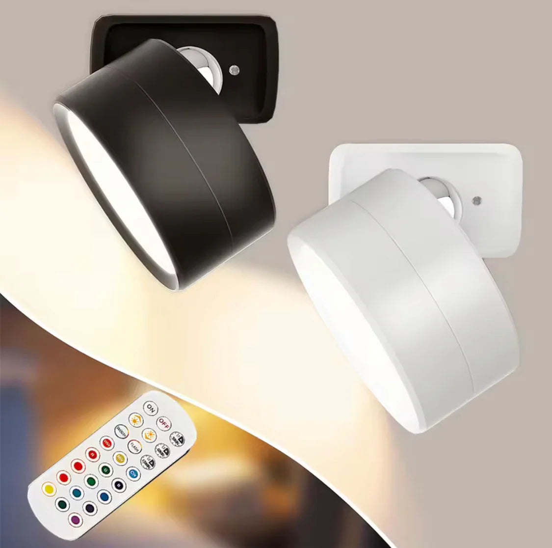 Rechargeable Led Wall Lamp With Magnetic Holder, 360° Rotatable For Bedroom Reading Lamp, Portable Night Light