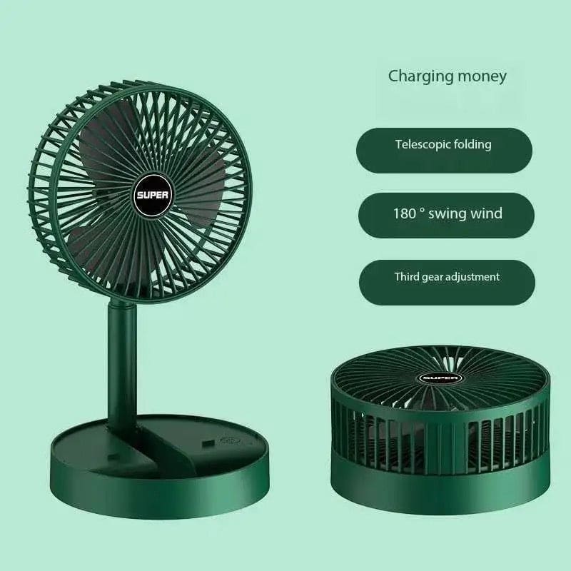 USB RECHARGEABLE TELESCOPIC FOLDING FAN