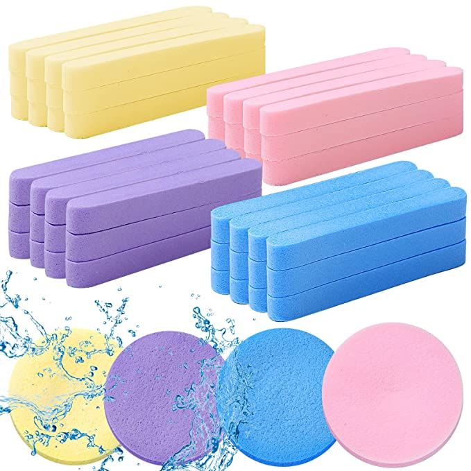 Facial Cleansing Sponges Soft Compressed, Deep Clean & Reusable