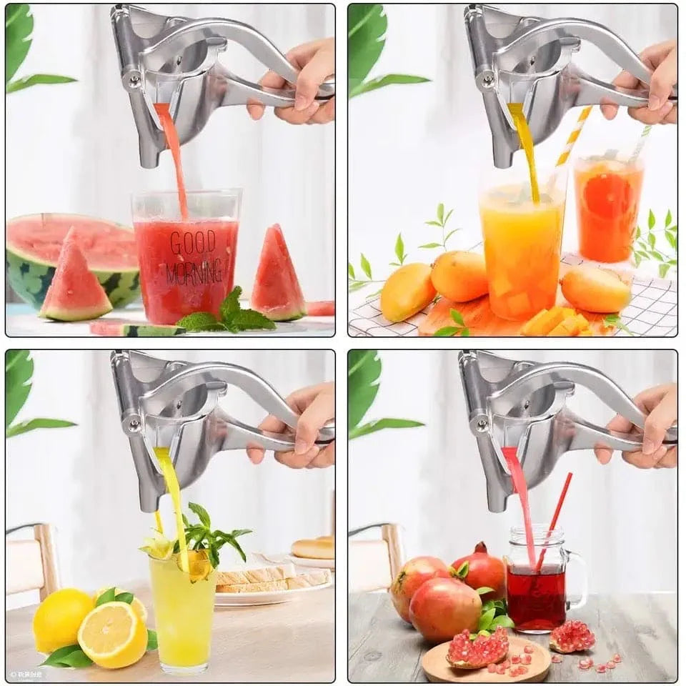 Manual Juice Squeezer Portable Heavy-Duty Hand Press Juicer