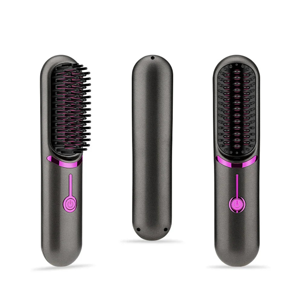 Wireless Hair Straightener Brush