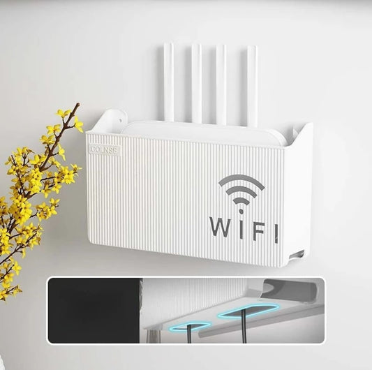 Router Storage Box Wall-mounted Plastic Cable Power Bracket Box Home Decoration Wireless Router Wifi Decoration Set-top Box Rack