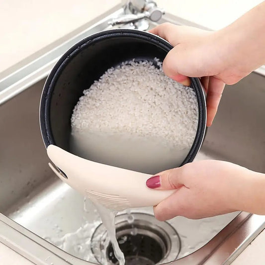 1pcs Rice Washing Machine New Kitchen Multifunctional Rice Washing Spoon Drainer