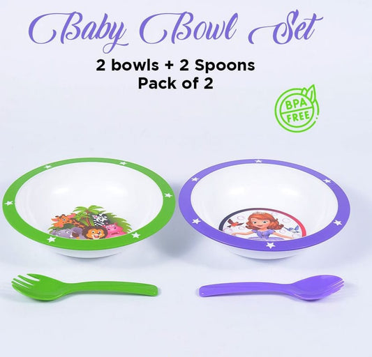 Pack of 2 Baby Bowl set  Cute Childern Bowl Set
