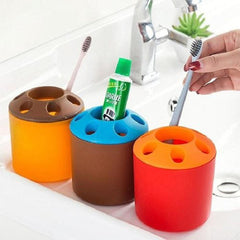 special porous couple creative toothbrush holder toothpaste mouthwash multi-function desktop pen holder rack