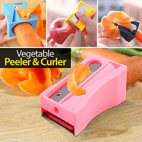 Carrot Cucumber Sharpener Peeler Kitchen Tool Vegetable Fruit Curl Slicer