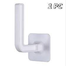 L-shaped Hooks Non-punching Plastic Behind the Door Hooks Adhesive Multifunctional Hanging Racks