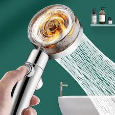 Pressurized Shower Head Turbine Shower