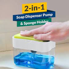 2 in 1 soap dispenser with sponge