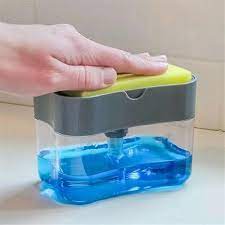 2 in 1 soap dispenser with sponge