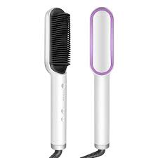 Professional Electric Hair Straightener Brush Heated Comb Straight
