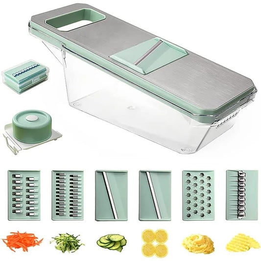 7/8pcs Vegetable Chopper Carrots Potatoes Cut Shred Manually Multi-function Kitchen Grater / Slicer 6in1