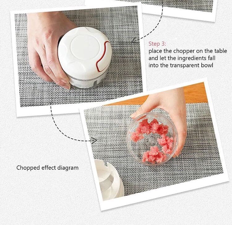 Mini Chopper, Multifunctional Hand Held Vegetable Chopper