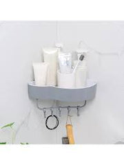 Punch-Free Wall Mounted Bathroom Shelves Shelf Shampoo Storage Rack Toilet Kitchen Corner Shelf Bathroom Organizer