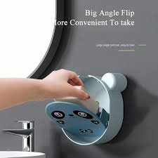 Sink Soap Dish Paste Wall Mounted Soap Holder Toilet Storage Rack Kitchen Punch-free Detachable Storage Disk Bathroom Accessory