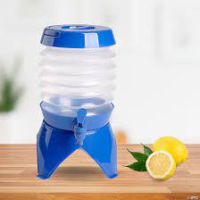 Folding Water Bucket Beverage Dispenser With Spigot Outdoor Travel Camping Sports Water Storage Containers Water Barrel With Tap
