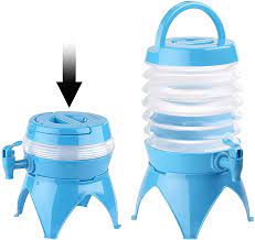 Folding Water Bucket Beverage Dispenser With Spigot Outdoor Travel Camping Sports Water Storage Containers Water Barrel With Tap