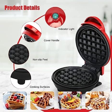 Mini foldable Mighty Electric Waffle Maker