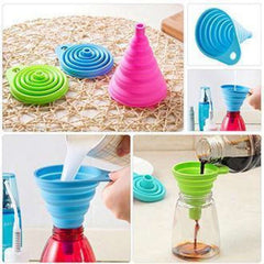 Silicone Funnel Foldable and Collapsible for Multipurpose Use