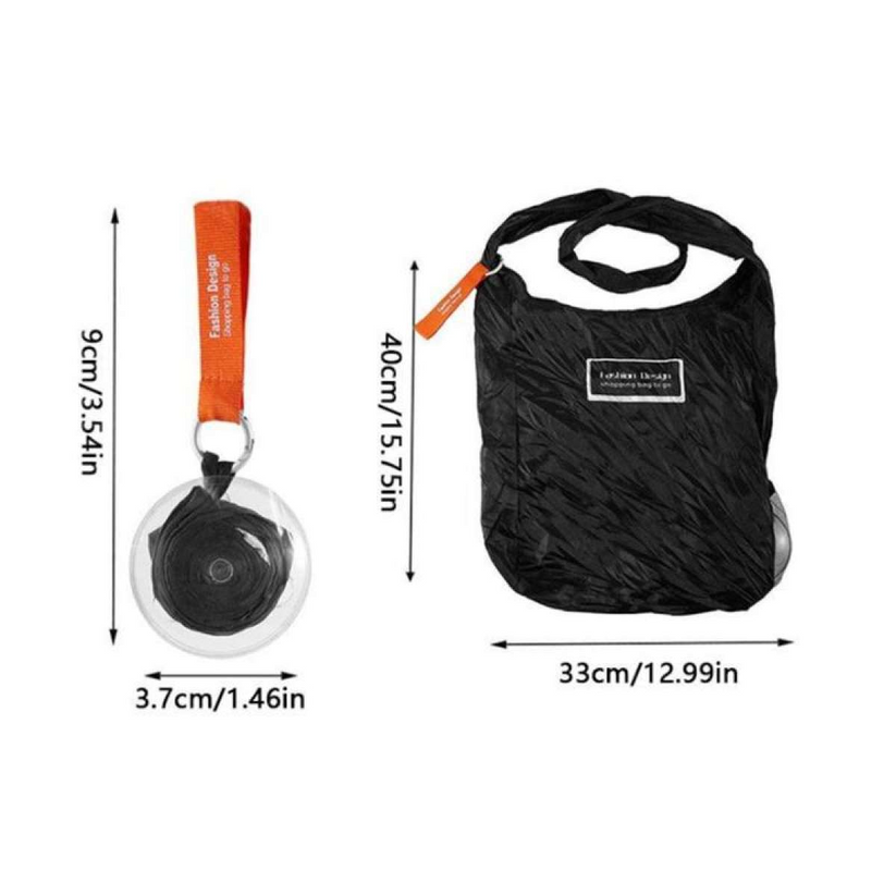 Large Capacity Folding Storage Bags Portable Shopping Storage Bag Eco-friendly Reusable Folding Women Handle Bag