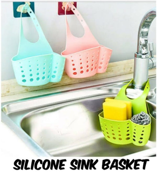 Kitchen Sink Sponge Basket Drain Water Sponge Bag