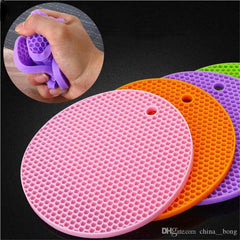 Household Kitchen Round Non-slip Heat Resistant Table Pads cup Silicone Mats