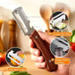 3 In 1 Vegetables Peeler With Wooden Handle, Stainless Steel Scallion Shredder, Multifunctional Vegetable Slicing Peeler, Kitchen Tool