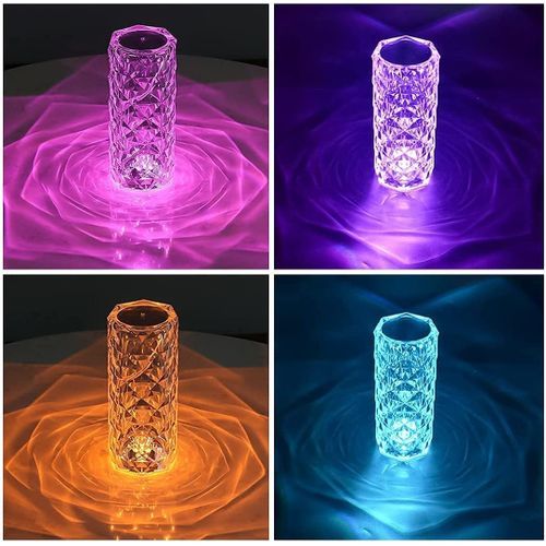 16 Color Crystal Lamp With Remote.