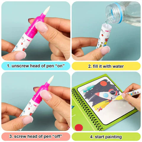 Magic Water Painting Book