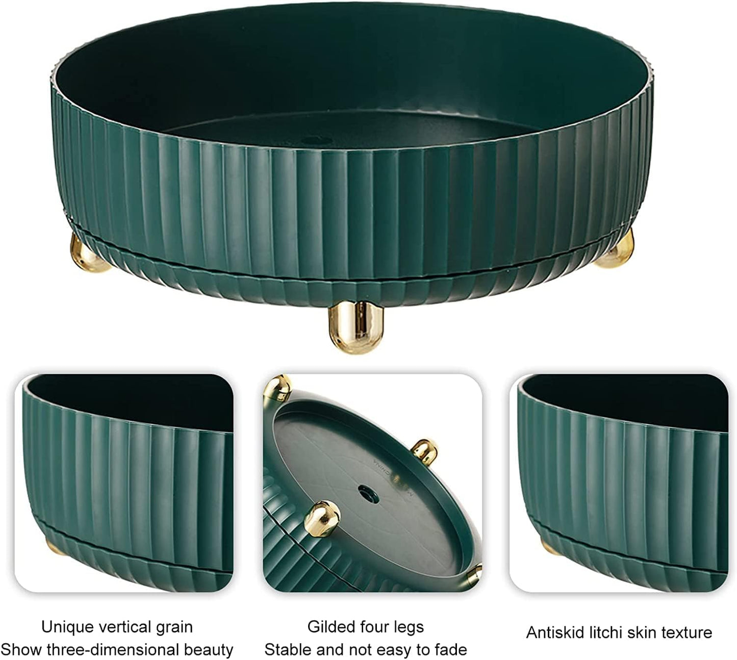 360° Rotating Organizer Tray For Spice Rack And Cosmetic Organizer