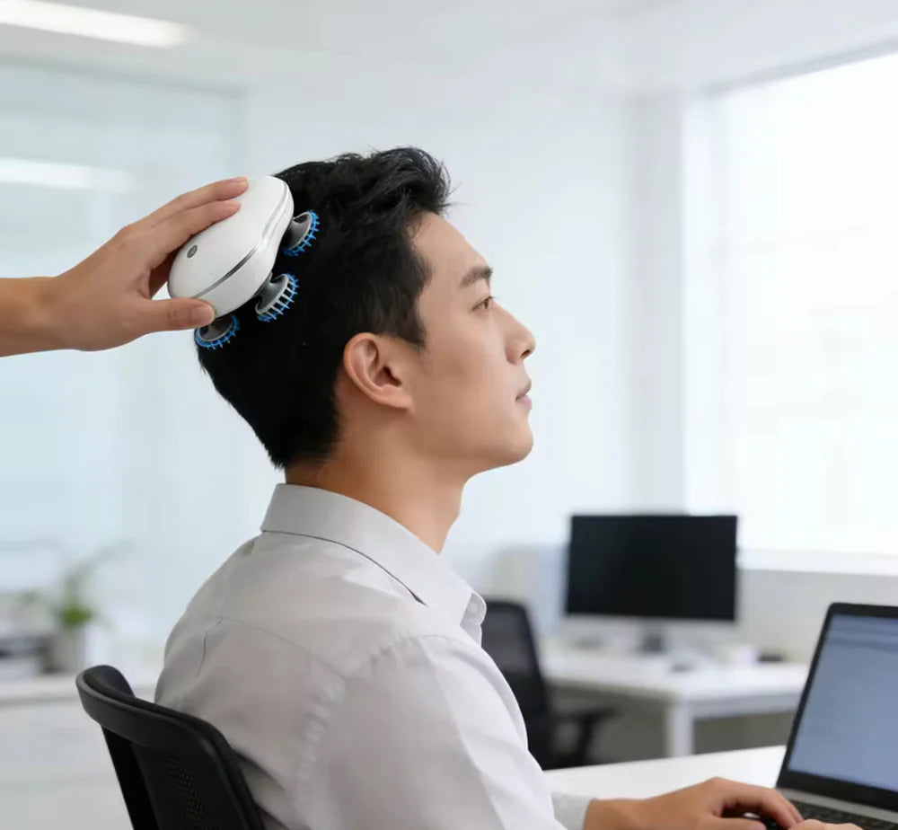 Electric Smart Scalp Massager Portable Automatic Head Relaxer with free delivery