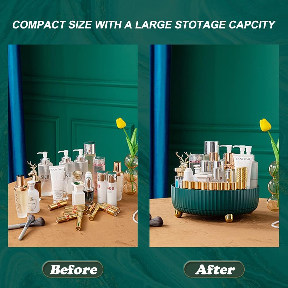360° Rotating Organizer Tray For Spice Rack And Cosmetic Organizer