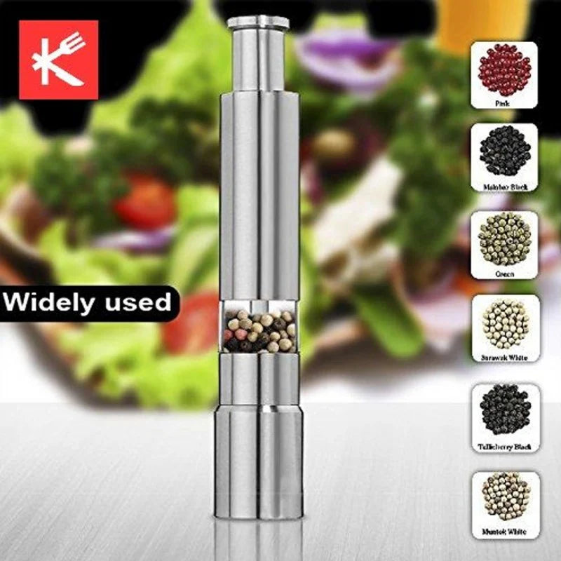 Stainless Steel Manual Salt Grinder