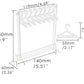 EARRING STAND ORGANIZER ACRYLIC WITH 8 MINI HANGERS