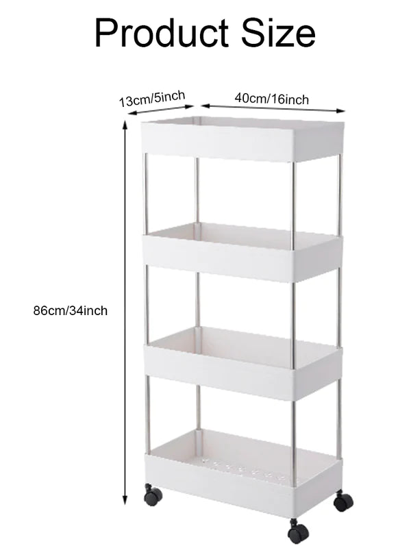 Slim Four Layer Trolley