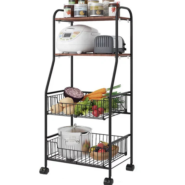 4-Tier Metal Kitchen Rack