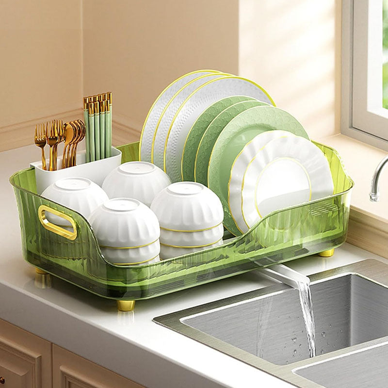 Transparent Acrylic Dish Drainer Rack