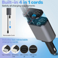 4 In 1 Retractable Car Charger with Free Delivery