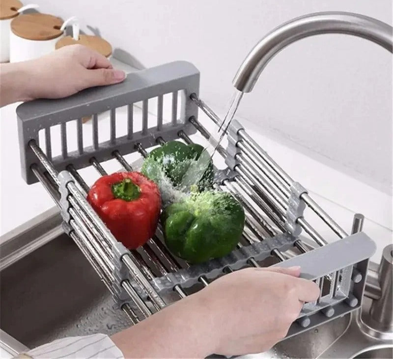 Expandable In Sink Kitchen Dish Drying Rack Over The Sink