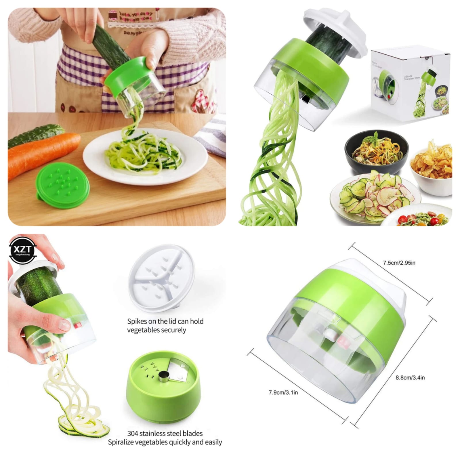 4in1 Vegetable Spiral Cutter