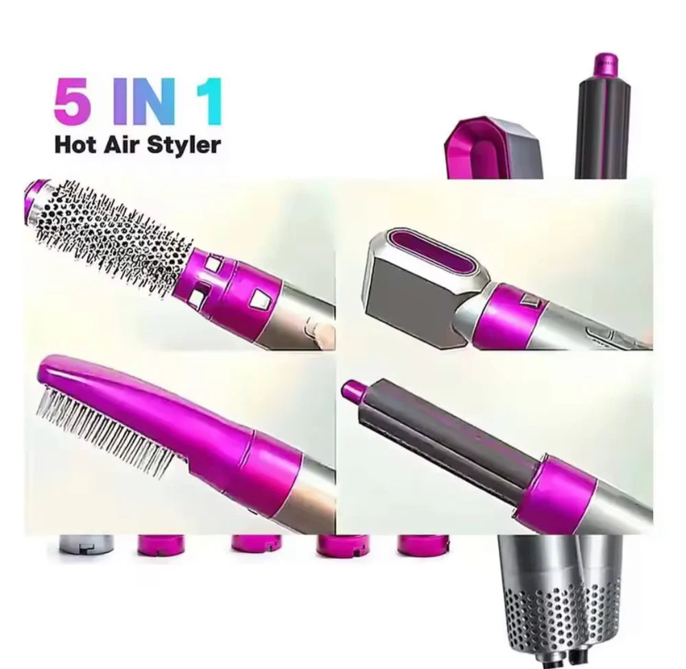 5 In 1 Hair Styling Comb, Multifunctional Hair Dryer, Hair Dyer Brush, Hair Straightening Brush