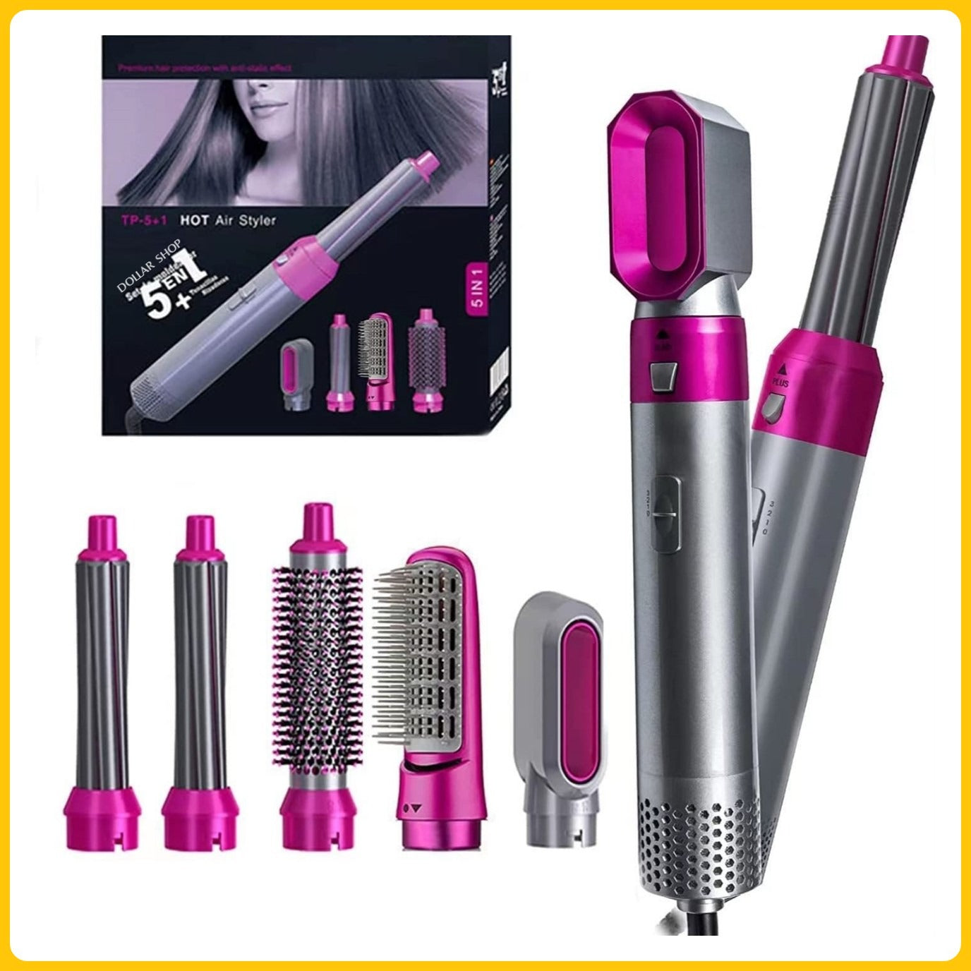 5 in 1 Multifunctional Hair Dryer Hot Air Comb