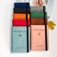 Imported leather passport wallet