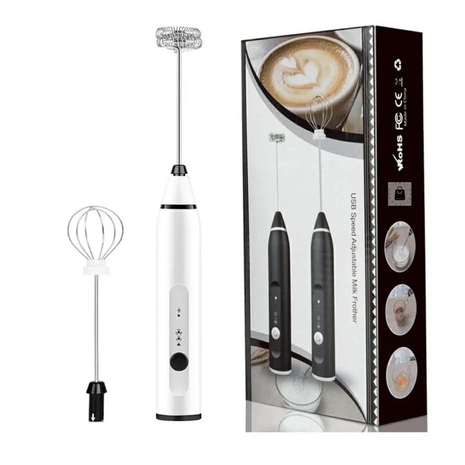 2in1 Portable Electric Usb Rechargeable hand Blender Egg Beater and Coffee mixer