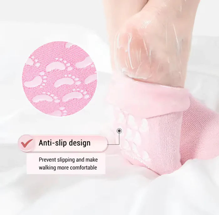 Reusable Moisturizing Gel Socks Pair